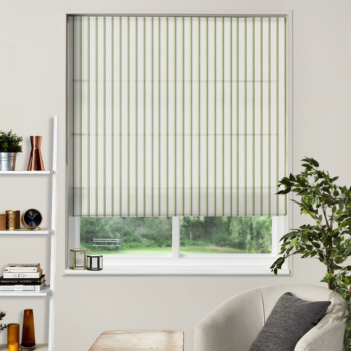 Roman Blind in Keene Olive by iLiv