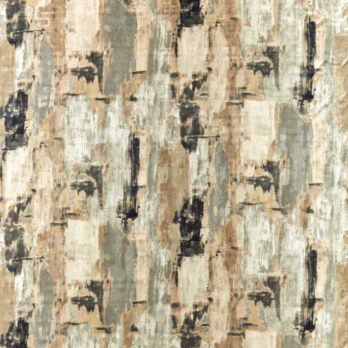 Lagna Linen Charcoal Fabric by Clarke And Clarke