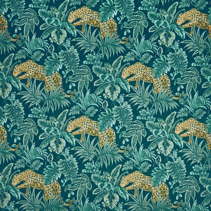 Leopard Ocean Fabric by Prestigious Textiles