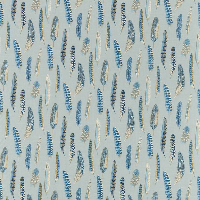 Lismore Indigo/Silver Fabric by Sanderson