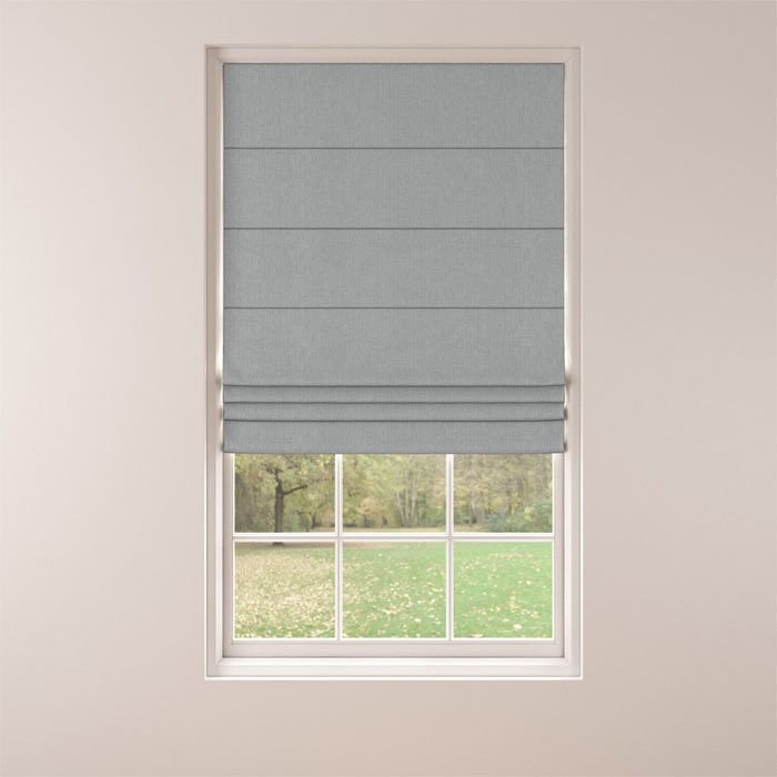 Roman Blind in Lunar Silver by Belfield Home