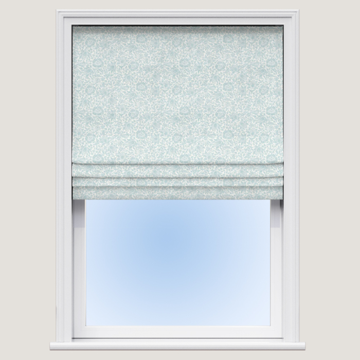 Roman Blind in Mallow Weave Mineral