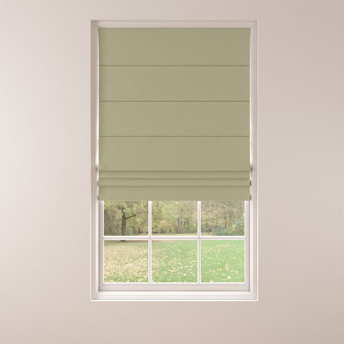 Roman Blind in Marlow Sage by Belfield Home