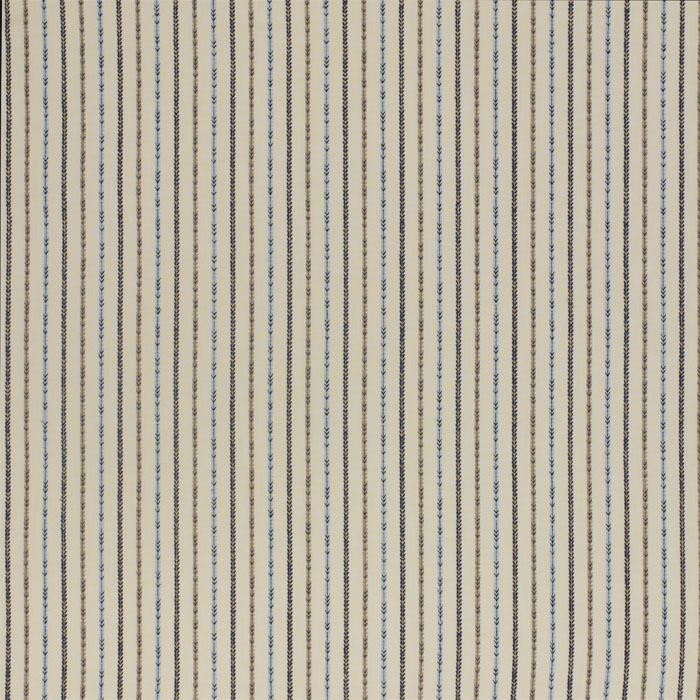 Maya Stripe Indigo Fabric by Porter And Stone