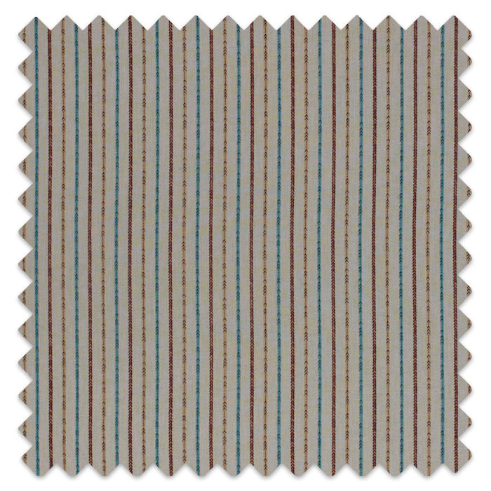 Swatch of Maya Stripe Teal by Porter And Stone
