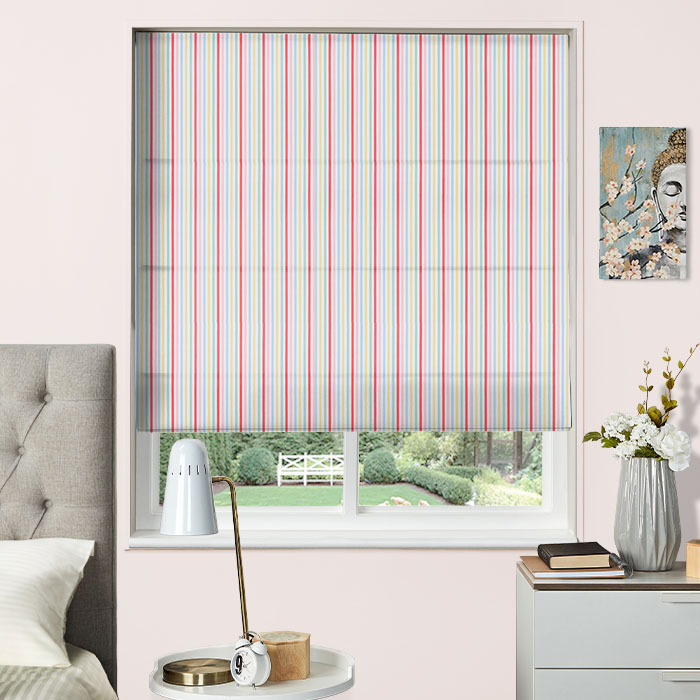 Mid Stripe Candy Roman Blinds