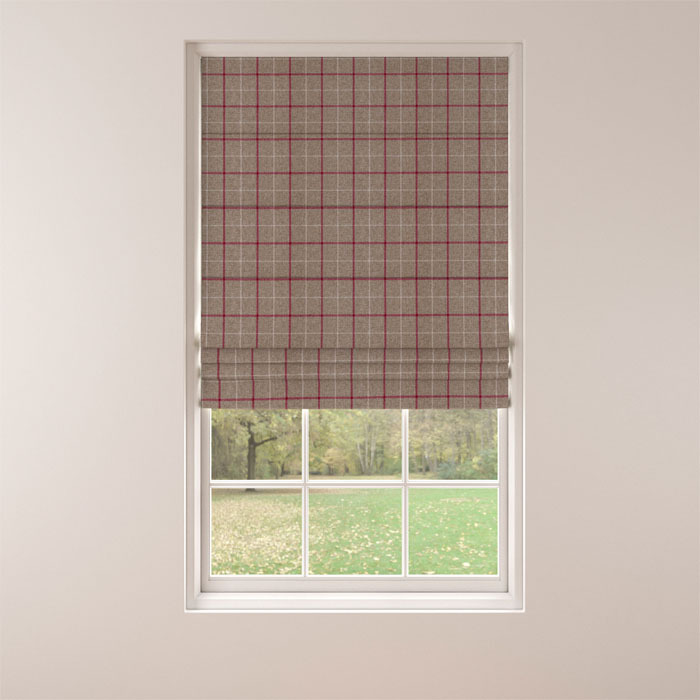 Roman Blind in Munro Berry by Belfield Home