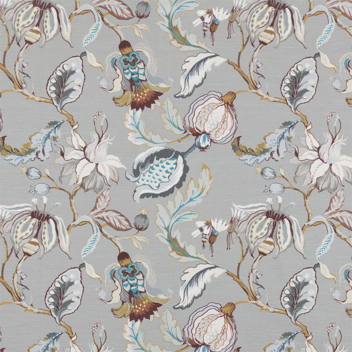 Oleander Slate Fabric by Bill Beaumont