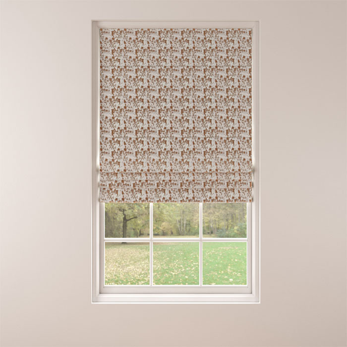 Roman Blind in Olympia Copper by Belfield Home