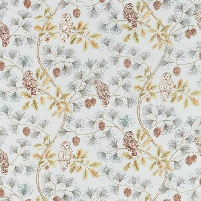 Owlswick Whitstable Blue Fabric by Sanderson