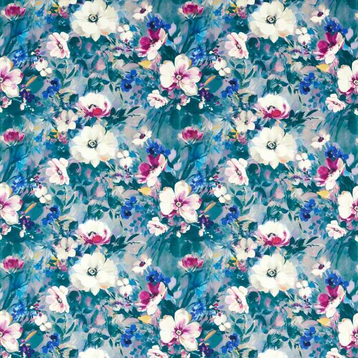 Rugosa Damson Velvet Fabric by Clarke And Clarke