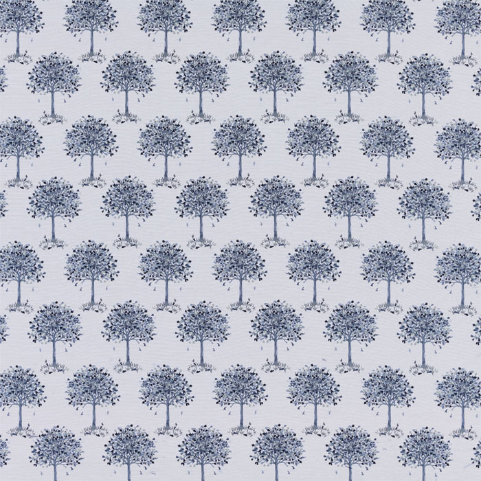 Salmesbury Ashley Blue Fabric by Porter And Stone