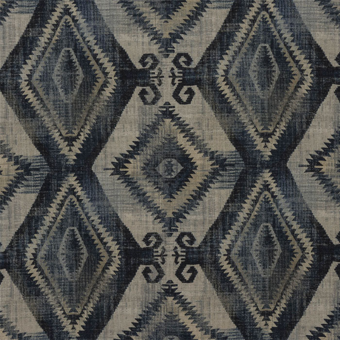Santa Cruz Indigo Fabric by Porter And Stone