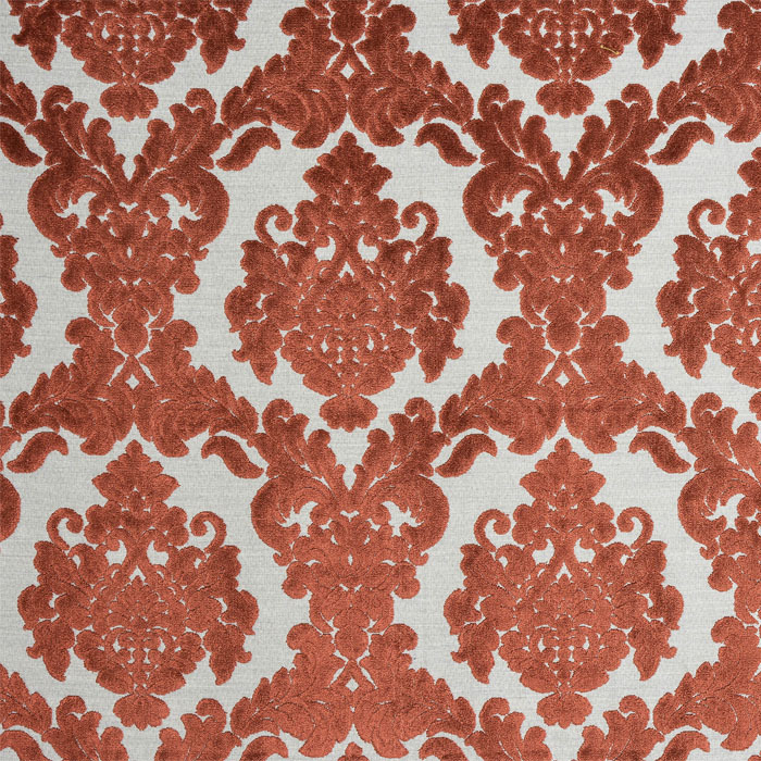 Tuscania Burnt Orange Fabric by Porter And Stone