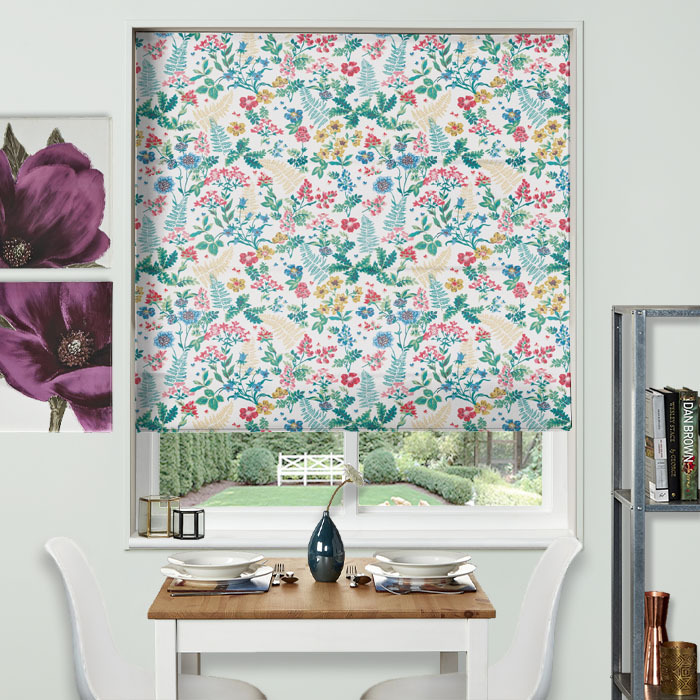 Twilight Garden Multi Roman Blinds