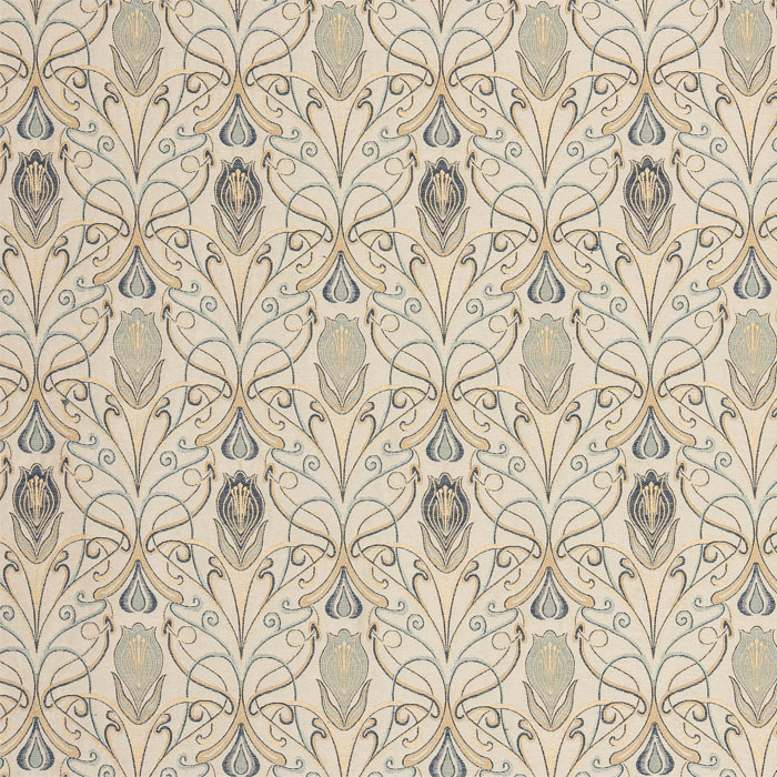 Verona Azzuro Fabric by Porter And Stone