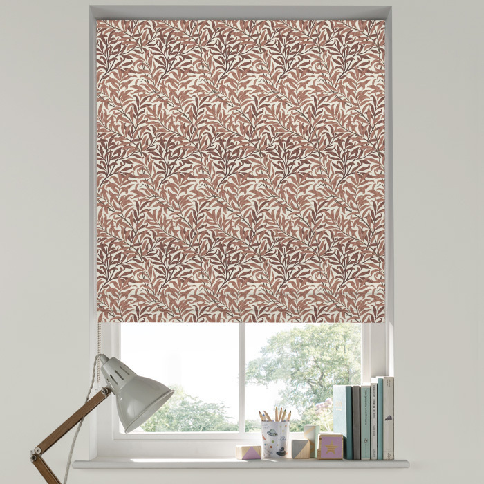 Roman Blind in Willow Bough Rust by William Morris