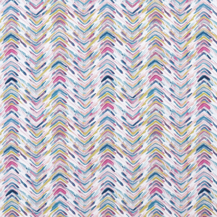 Made To Measure Curtains Medley Teal/Spice Flat Image