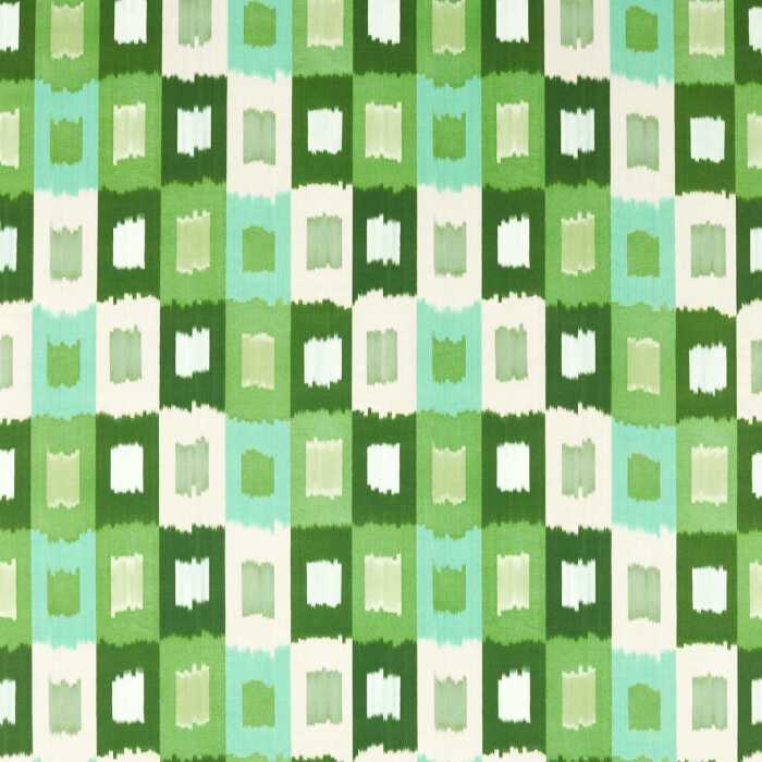 Shiruku Emerald/Forest/Silver Willow Fabric by Harlequin