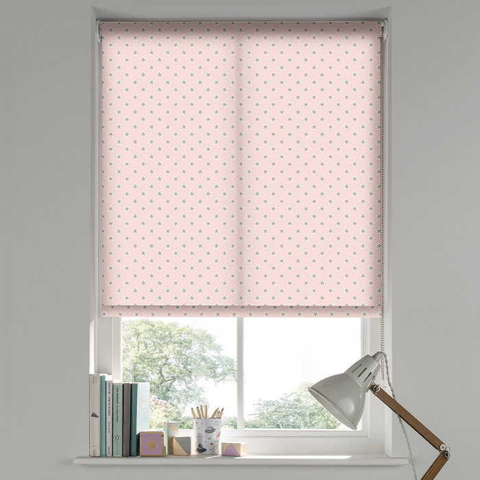 Shooting Stars Pink Roller Blind