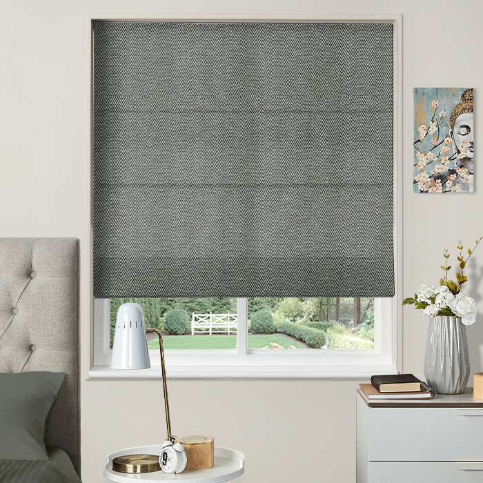 Roman Blind in Summit Anthracite