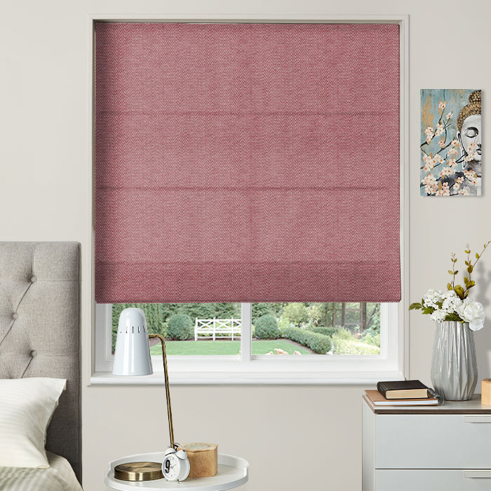 Roman Blind in Summit Begonia