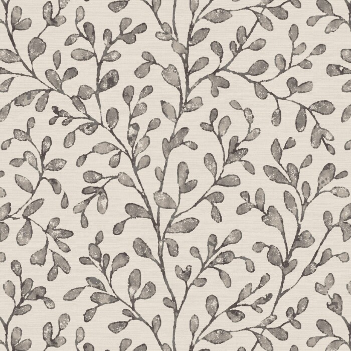 Taree Charcoal Fabric by The Pure Edit