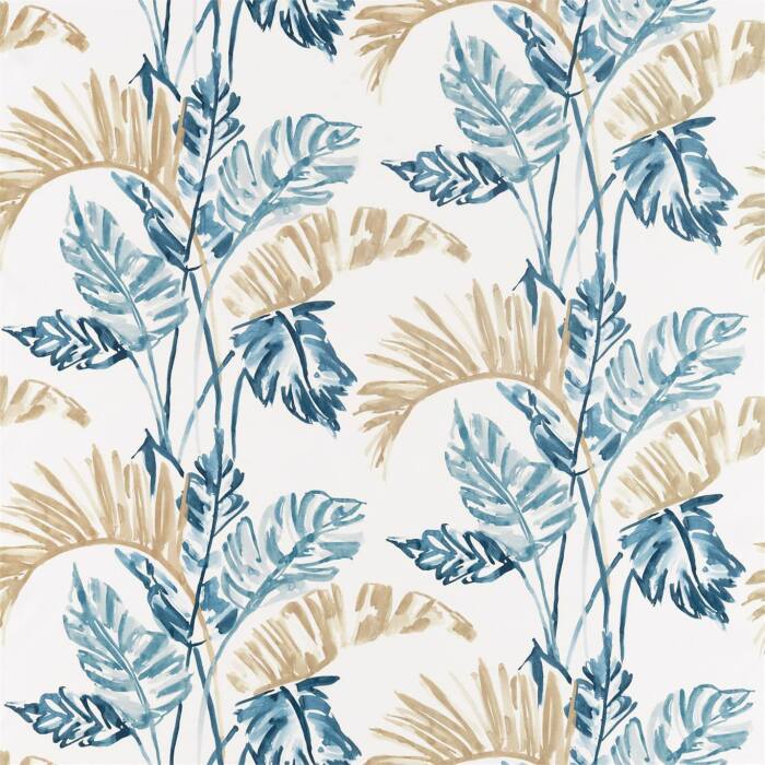 Toshiko Ink Sky Stone Fabric by Harlequin