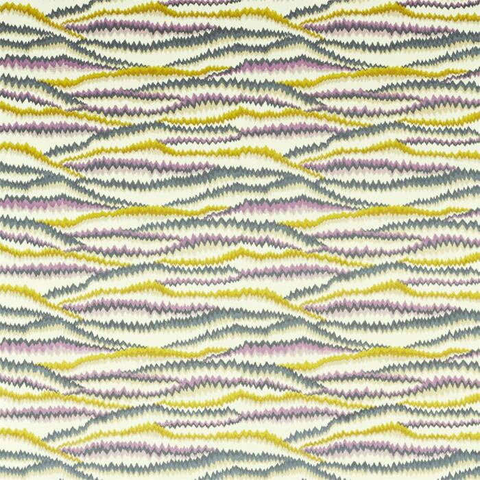 Tremolo Aubergine/Chartreuse Fabric by Harlequin