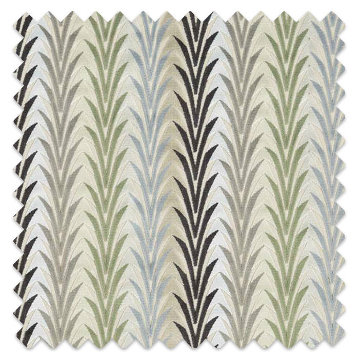 Swatch of Velika Brass/Ebony/Glacier