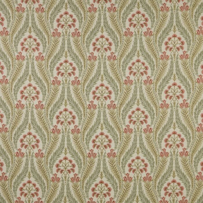 Verini Dark Coral Fabric by iLiv