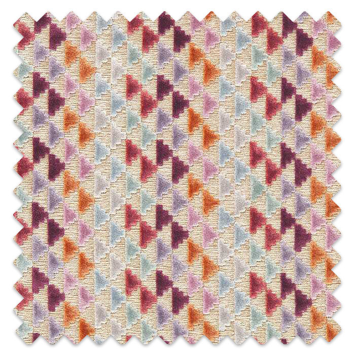 Swatch of Vidi Lilac/Aubergine/Cornflower