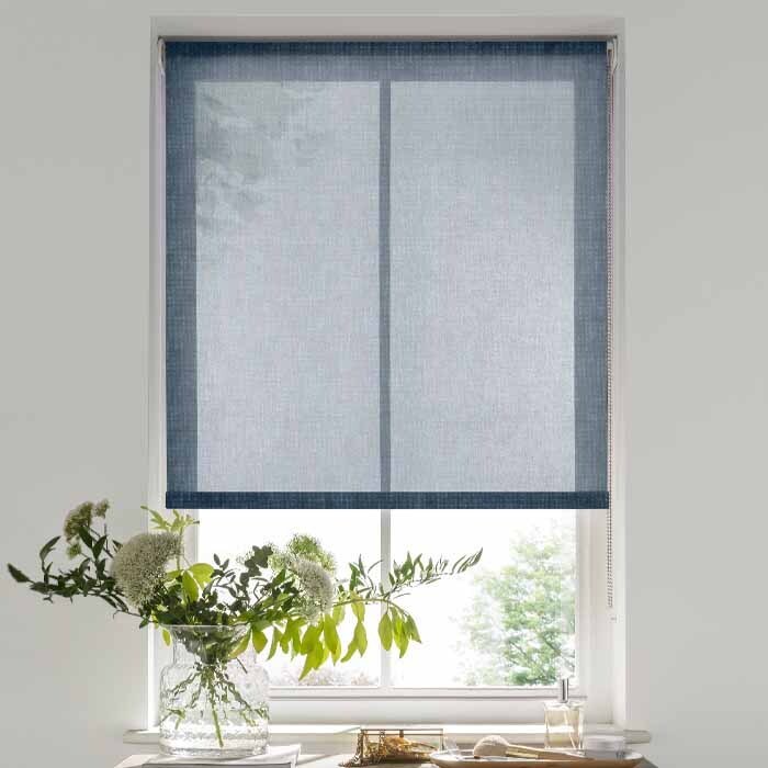 Voile Indigo Roller Blind