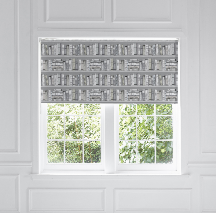 Voyage Maison Library Books Antique Blackout Roller Blind Clone