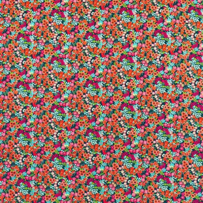 Wildflower Meadow Carnelian/Aquamarine/Peridot Fabric by Harlequin