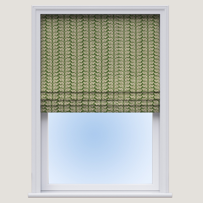 Made To Measure Woodcote Forest Roman Blind