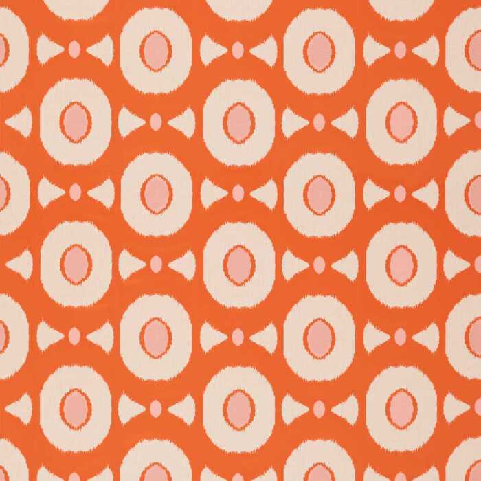 Zinnia Clementine/Peony Fabric by Harlequin