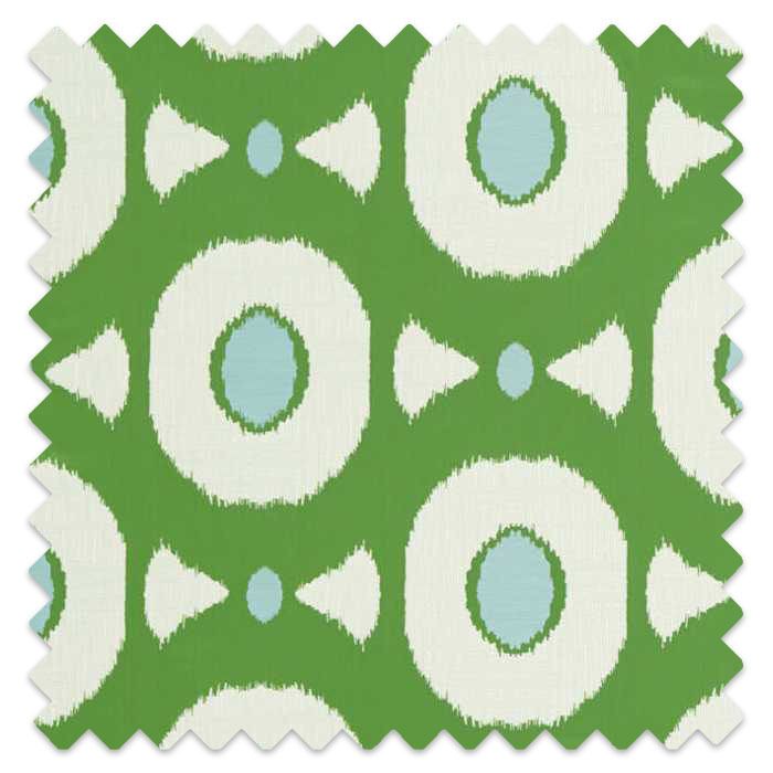 Swatch of Zinnia Emerald/Sky