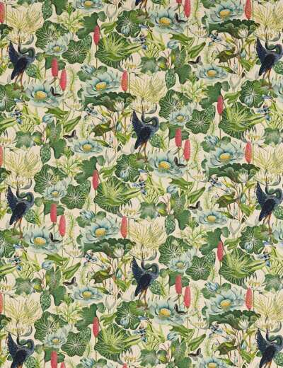 Waterlily Linen Fabric Waterlily Linen Fabric
