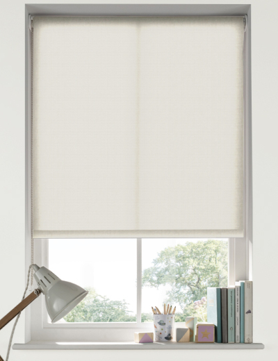 Loire White Cloud Roller Blind