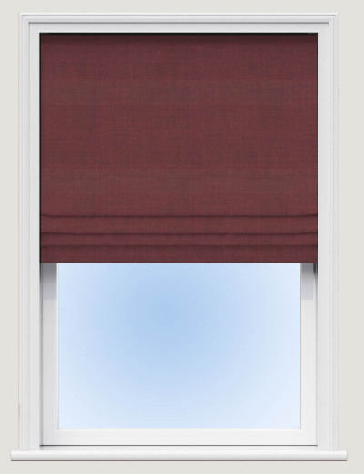 Made To Measure Roman Blind Essentials Hessian Bordeaux