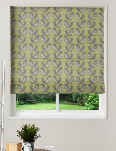 Made To Measure Roman Blind iLiv Scandi Birds Kiwi