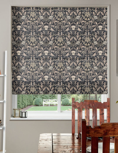 Rococo Ebony Roman Blind