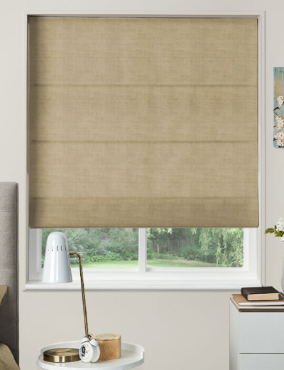Made to Measure Roman Blind Dupion Faux Silk Bronze