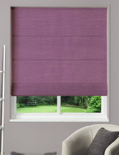 Made To Measure Roman Blind Dupion Faux Silk Wisteria