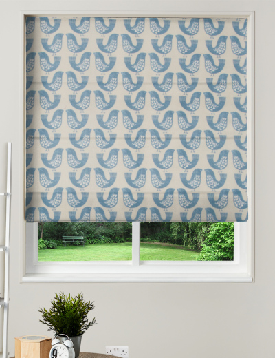 Made To Measure Roman Blind iLiv Scandi Birds Capri