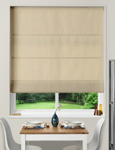 Made To Measure Roman Blind Linoso Buff