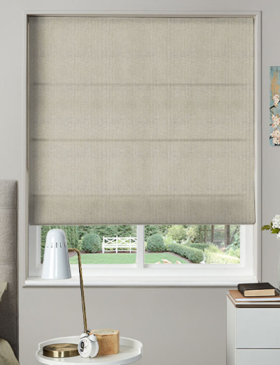 Made to Measure Roman Blind Faux Linen Natural