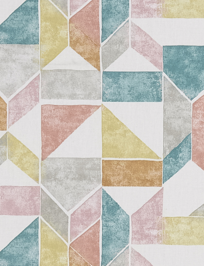 Lanna Coral/Teal Fabric