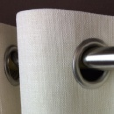 50mm Satin Silver Eyelet (1.75 Fullness.Suitable 35mm Poles)